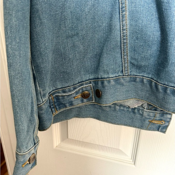 VTG Lee Blue Denim Button Down Trucker Jacket Men’s XL - Picture 11 of 12
